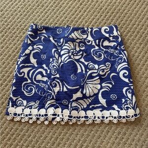 Lilly Pulitzer Marigold Skort in Spectrum Blue Tide Pool, size 0